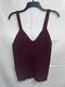And Now This Womens Knitted V-neck Tank Red Size Large Nwot