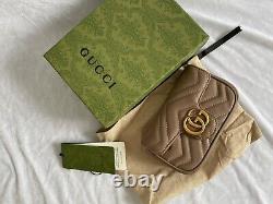 Authentic Gucci GG Marmont Super Mini Bag