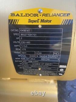 BALDOR -RELIANCER-ABB Motor Super-E 2 H. P. EM3614T $595.00