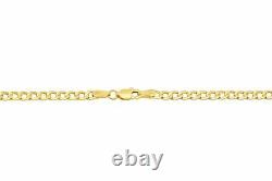 BRAND NEW 10k Yellow Gold 2mm-7.5mm Cuban Curb Link Chain Necklace 16-30