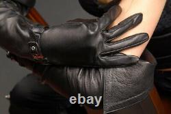 BRAND NEW! Black Super Long Leather Opera Gloves! BRAND NEW