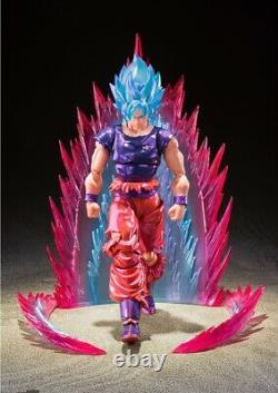 Bandai 2021 NYCC S. H. Figuarts Super Saiyan God Son Goku Kaio-Ken Action Figure