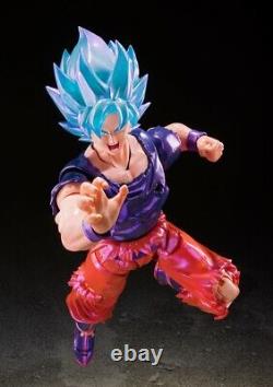 Bandai 2021 NYCC S. H. Figuarts Super Saiyan God Son Goku Kaio-Ken Action Figure