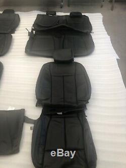 Black Leather Original Ford F150 Super Crew Takeoff Seat Upholstery 2015-2019 @