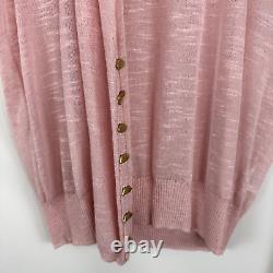 Brand New AJE Size M Soho Knit Skivvy Powder Blush Pink Lightweight Top BNWT