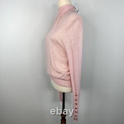 Brand New AJE Size M Soho Knit Skivvy Powder Blush Pink Lightweight Top BNWT