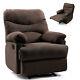 Brown Massage Heated Recliner Chair Lounge Sofa Microfiber Ergonomic Withcontrol