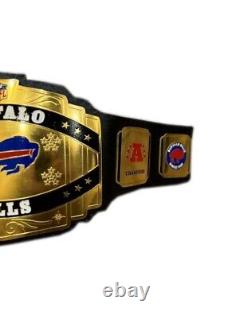 Buffalo Bills Super Bowls Championship Replica Title Belt Adult Size 2mm Brass