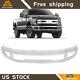 Chrome Front Bumper For 2017-2019 Ford F250 F350 Super Duty With Fog Face Bar