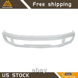 Chrome Front Bumper For 2017-2019 Ford F250 F350 Super Duty with Fog Face Bar