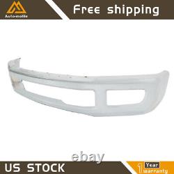 Chrome Front Bumper For 2017-2019 Ford F250 F350 Super Duty with Fog Face Bar