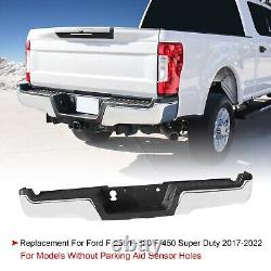 Chrome Rear Step Bumper Assembly For 2017-2022 Ford F-250 F-350 Super Duty