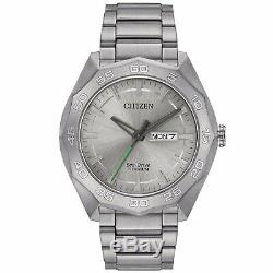 Citizen Eco-Drive Men's Super Titanium Calendar 44mm Bracelet Watch AW0060-54A