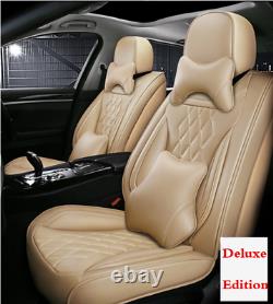 Deluxe Edition 5-Seats Full Set Leather Car Seat Covers For Interior Accessories