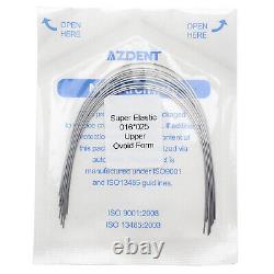 Dental Ortho Super Elastic Niti Rectangular Arch Wire Ovoid Form 14X25-21X25 U/L
