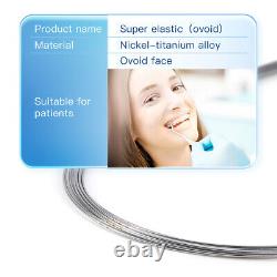 Dental Orthodontic Super Elastic Niti Round Arch Wires Ovoid Form 012-020 AZDENT