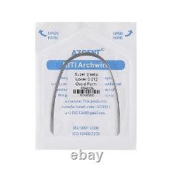 Dental Orthodontic Super Elastic Niti Round Arch Wires Ovoid Form 012-020 AZDENT