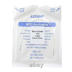 Dental Orthodontic Super Elastic Tooth Colored Coated NITI Round Arch Wires SALE