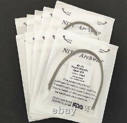 Dental Orthodontic Super Elastic Wire Niti Round Arch Wires Ovoid Form