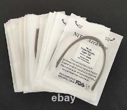 Dental Orthodontic Super Elastic Wire Niti Round Arch Wires Ovoid Form