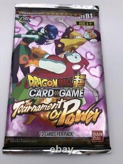 Dragon Ball Super Sealed Themed Booster Pack Tournament Of Power Card TB1