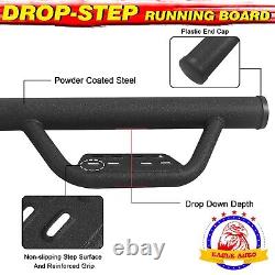 Drop Nerf Bar For 99-16 FORD F250 Superduty Super Cab Running Boards BOC BLACK