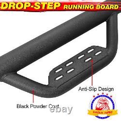 Drop Nerf Bar For 99-16 FORD F250 Superduty Super Cab Running Boards BOC BLACK