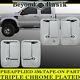 Ford F250 F350 F450 F550 1999-2016 Chrome Door Handle Covers Witho Psgr Key 4 Door