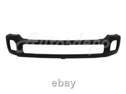 FOR 2011-2016 FORD SUPER DUTY F250 F350 FRONT BUMPER FACE BAR BLACK witho flare ho