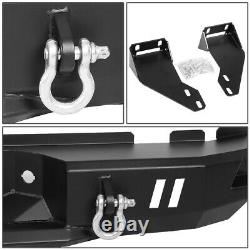 FOR 99-16 FORD F250 F350 SUPER DUTY STEEL REAR STEP BUMPER FACE BAR WithD-RINGS
