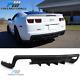 Fit 10-13 Chevy Camaro Zl1 Ikon Style Fin Rear Diffuser Lower Cover Chin Spoiler