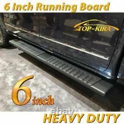 Fit 2015-2021 Ford F150 Super Crew Cab 6 Running Board Nerf Bar Side Step BLK H