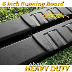 Fit 2015-2021 Ford F150 Super Crew Cab 6 Running Board Nerf Bar Side Step BLK H