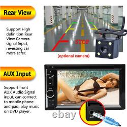 Fit Sony Lens Double Din Car Stereo Radio DVD Player Bluetooth TV Mirror For GPS