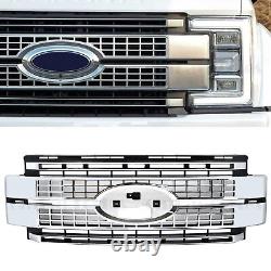 Fits 2017-2019 Super Duty F250 F350 Ford Platinum Bumper Chrome Grille Grill