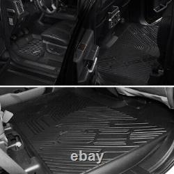 Floor Mats Floor Liners for 2015-2021 2022 Ford F150 Super Crew Cab All Weather