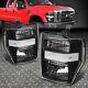 For 08-10 Ford F250 F350 Super Duty Black Housing Clear Corner Headlight Lamps