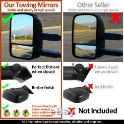 For 1999-2007 Ford F250 F350 Super Duty Power+Heated Side Tow Mirrors Left+Right