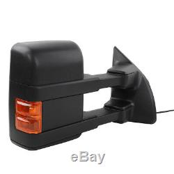 For 1999-2007 Ford F250/F350 Super Duty Power+Heated+Signal Towing Side Mirrors