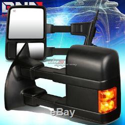 For 1999-2007 Ford F250 Super Duty Pair Powered+heated+led Signal Towing Mirror