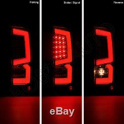 For 2007-2013 GMC Sierra 1500 2500 3500 Red SUPER BRIGHT LED Tube Tail Lights