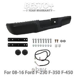 For 2008-2016 Ford F-250 F-350 Super Duty Fleetside Rear Step Bumper Assembly