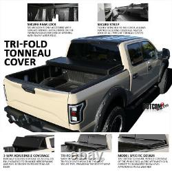 For 2015-2019 Ford F150 Super Crew Cab 5.5ft Bed Hard Tri-Fold Tonneau Cover