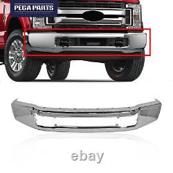 For 2020-2022 Ford F-250 F-350 NEW Chrome Steel Front Bumper Face Bar Super Duty