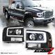 For 99-04 Ford F250 F350 Superduty Neon Tube Led Drl Black Projector Headlight