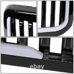 For 99-04 Ford F250 F350 Super Duty Badgeless Style Led Bar Front Bumper Grille