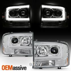 For 99-04 Ford F250 Super Duty / 00-04 Ford Excursion Light Projector Headlights