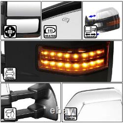 For 99-07 Ford F250 Super Duty Pair Power+heated+led Turn Signal Towing Mirror