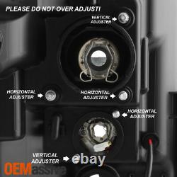 For Chrome 11-16 Ford F-250 F-350 F450 Super Duty Light Bar Projector Headlights