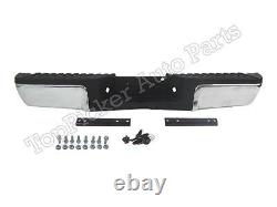 For Ford 2008-2012 Super Duty Rear Bumper Chrome Assy Pad Bracket WithO Sensor